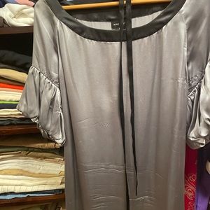 Nine West silk puff sleeve mini dress